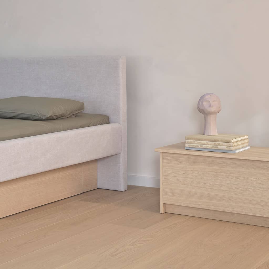 Le matelas habillé de son revêtement