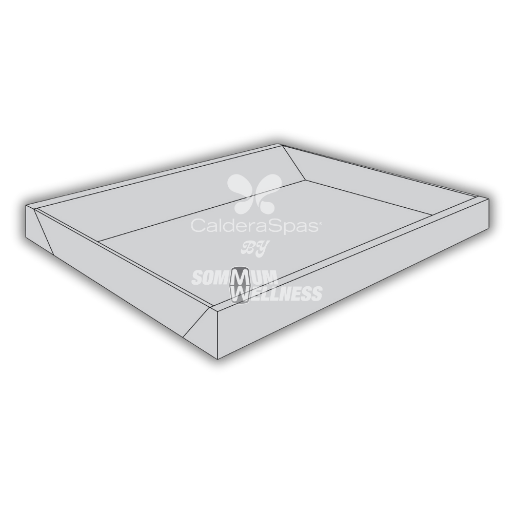 Dessin du cadre en mousse Softside : les quatre côtés et leur pente intérieure