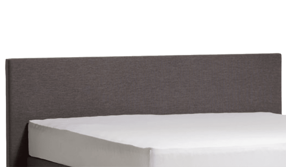 Rendu de la tête de lit Olympus en gris foncé, surface pleine sans couture
