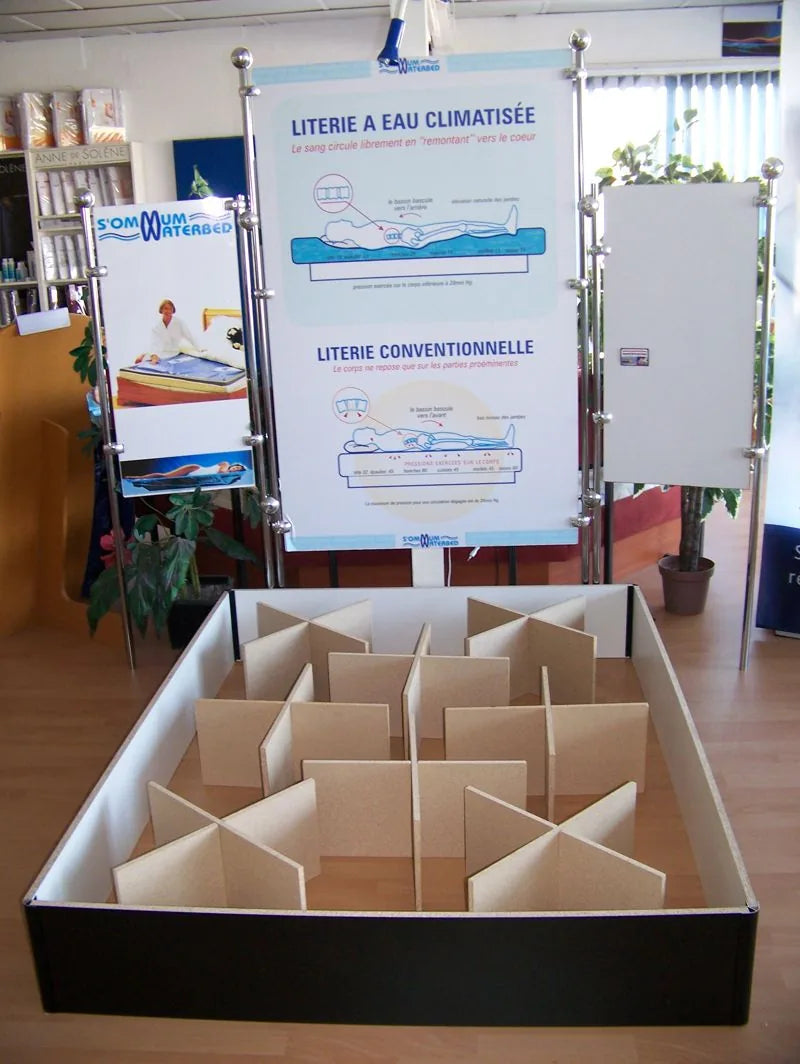 Croisillons de force positionnés dans le socle
