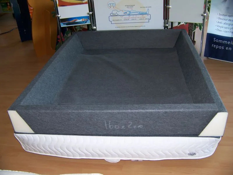 Le cadre en mousse softside terminé, vu de dessus.